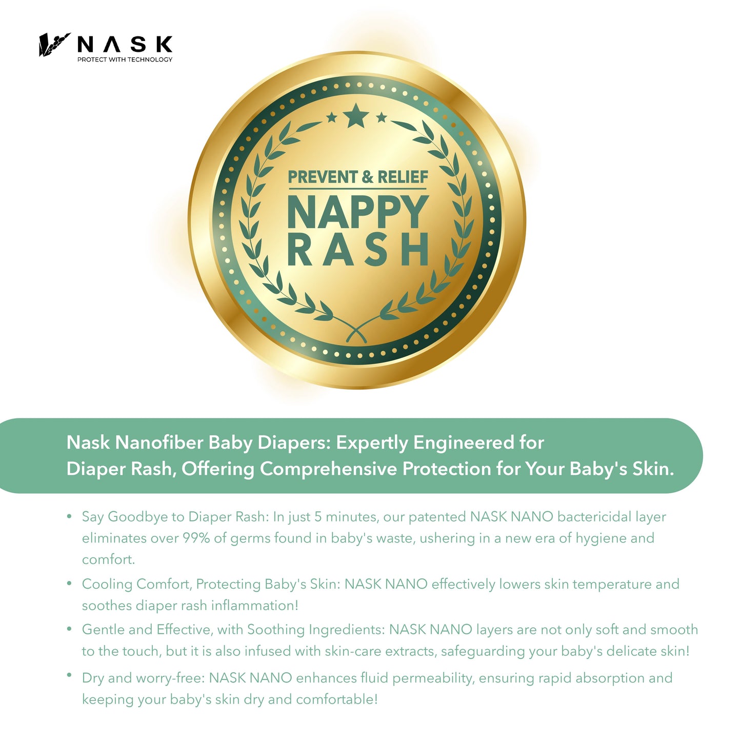 Prevent & relieve nappy rash