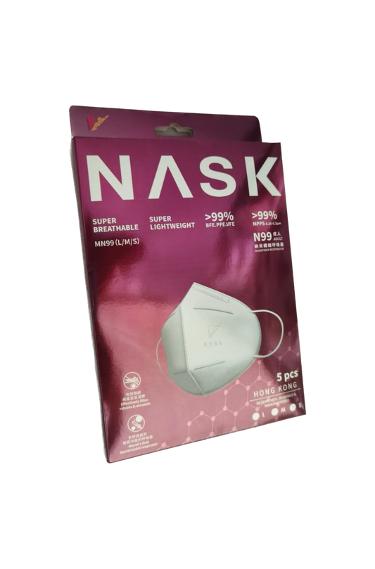 NASK Nanofiber Respirator (N99 Adult 5Pcs - Large)