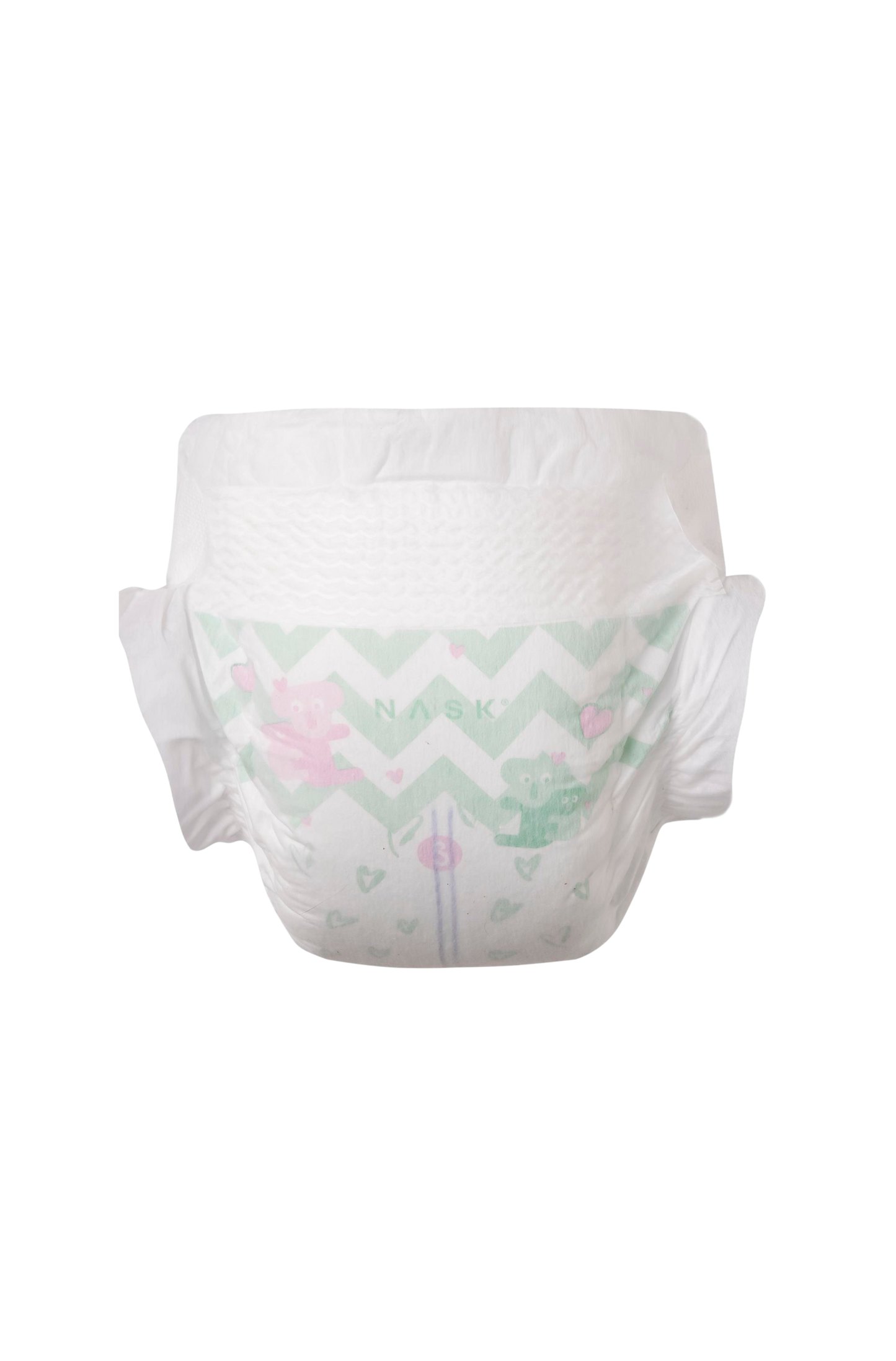 Nask baby diaper in S size single pcs front view